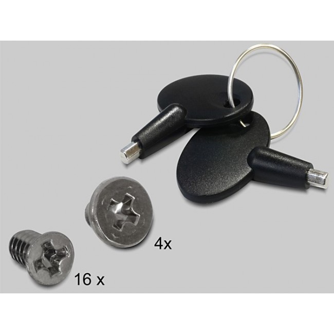 DeLOCK 47220 drive bay panel Black