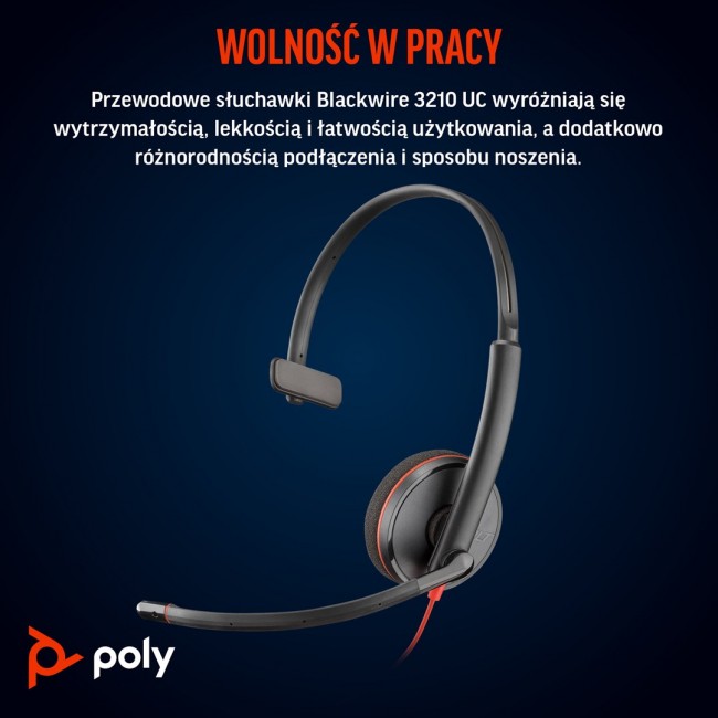Poly Blackwire 3210 - headset
