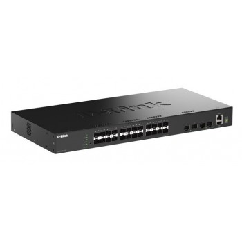 D-Link 28-Port Gigabit SFP Stackable Smart Managed Switch with 4 x 10G SFP+ Ports