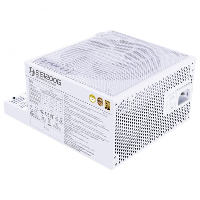 Lian Li EDGE GOLD 1200 80 PLUS Gold Netzteil, PCIe 5.1, ATX 3.1 - 1.200 Watt, wei , inkl. USB-Hub
