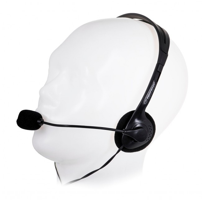Esperanza EH102 headphones/headset Wired Head-band Calls/Music Black Esperanza EH102 headphones/headset Wired Head-band Calls/Music Black
