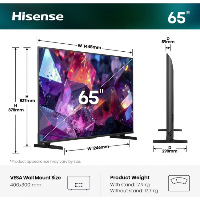 Hisense 65E7S PRO 165.1 cm (65