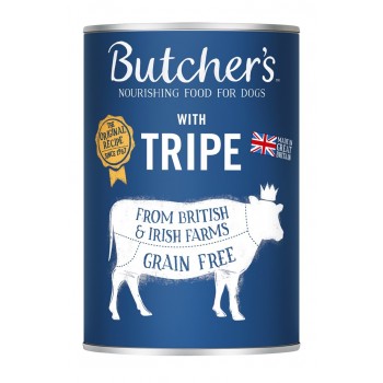 BUTCHER'S Original Tripe Mix Rumen Pate - wet dog food - 400g