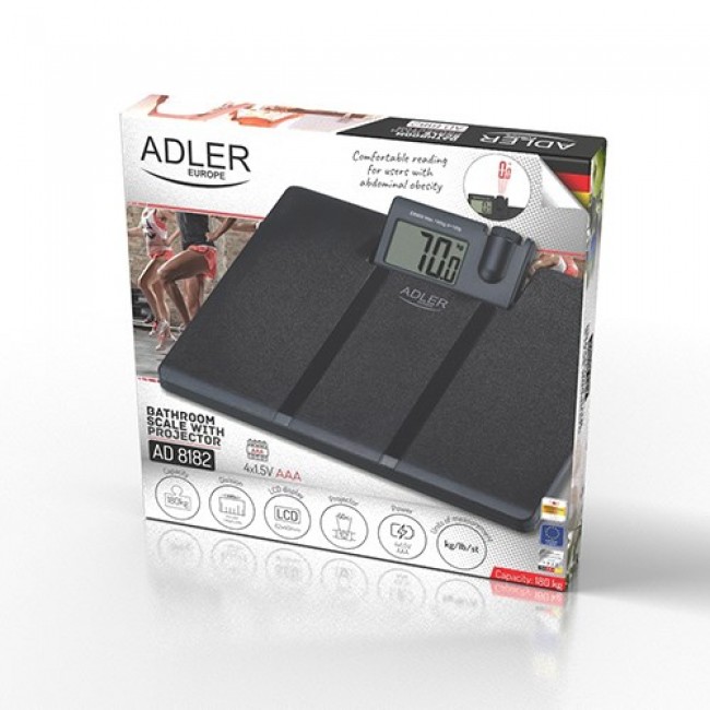 Adler AD 8182 personal scale Rectangle Black Electronic personal scale Adler AD 8182 personal scale Rectangle Black Electronic personal scale