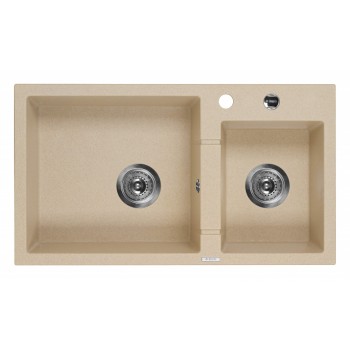 2-bowl granite sink