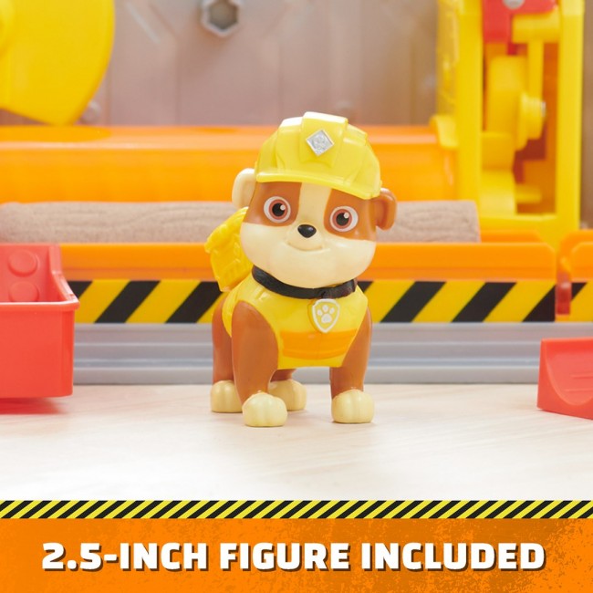 Rubble & Crew, Rubble s Workshop Playset, Construction Toys with Kinetic Build-It Sand & Rubble Action Figure, Kids Toys for Boys & Girls Ages 3+ Rubble & Crew, Rubble s Workshop Playset, Construction Toys with Kinetic Build-It Sand & Rubble Action Figure, Kids Toys for Boys & Girls Ages 3+