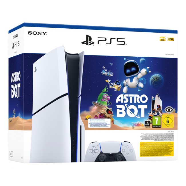 Sony PlayStation 5 Slim Disc- Astro Bot Bundle 1TB Console White Sony PlayStation 5 Slim Disc- Astro Bot Bundle 1TB Console White