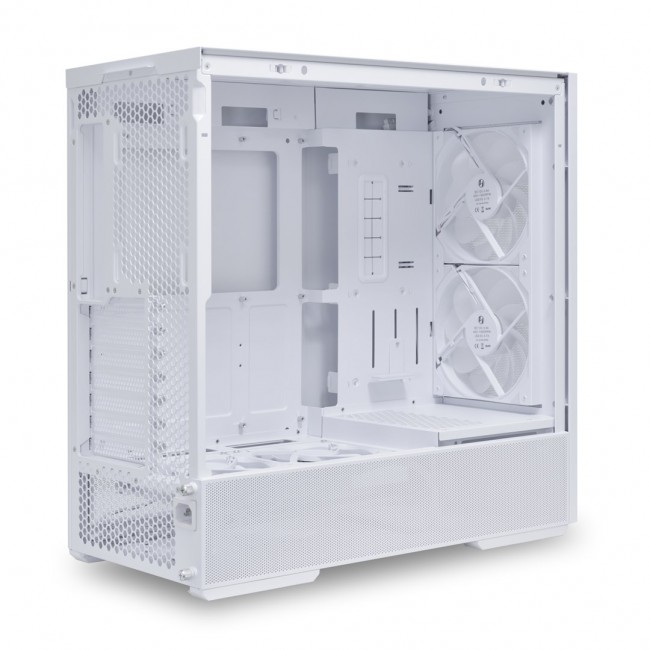 Lian Li LANCOOL 207 PC Case, Midi-Tower, ATX, Tempered Glass - white