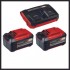 Einhell RASARRO 36/42 (2x5,2Ah) Push lawn mower Battery Black, Red