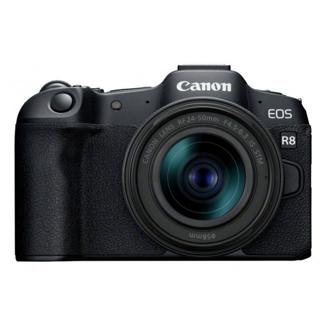 Canon EOS R8 + RF 24-50mm F4.5-6.3 IS STM Kit MILC 24.2 MP CMOS 6000 x 4000 pixels Black