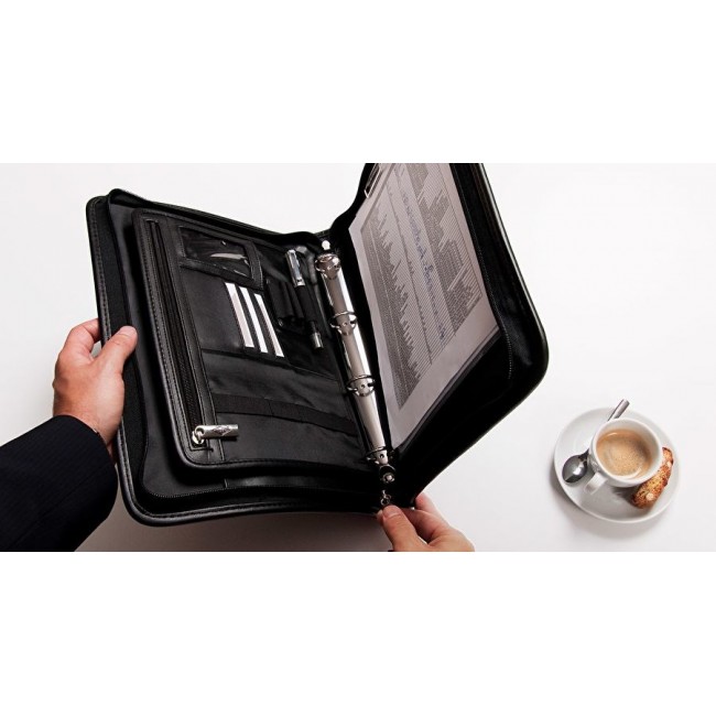 Wedo 58 5001 personal organizer Leather, Nylon Black