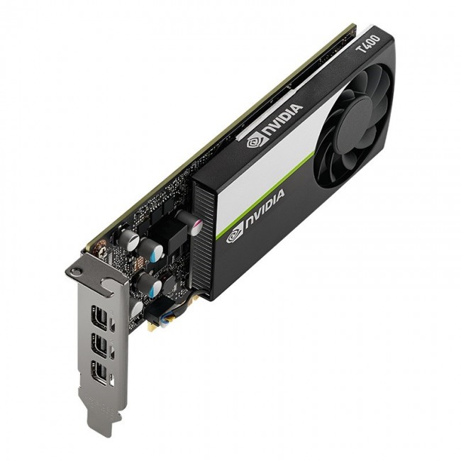 PNY VCNT400-4GB-SB NVIDIA T400 4GB GDDR6 3x MINI DISPLAYPORT PCI EXPRESS 3.0 LP - ATX BRACKET SMALL BOX