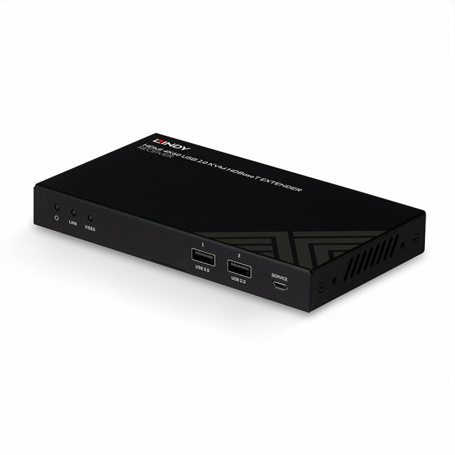 Lindy 150m Cat.6 HDMI 4K60, IR, RS-232 & Audio HDBaseT KVM Extender, Receiver