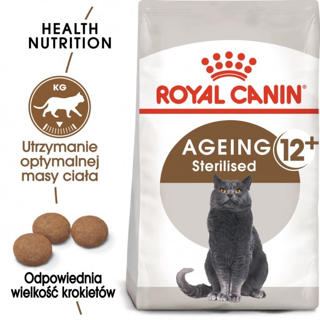 Royal Canin Senior Ageing Sterilised 12+ cats dry food 4 kg Corn, Poultry, Vegetable Royal Canin Senior Ageing Sterilised 12+ cats dry food 4 kg Corn, Poultry, Vegetable