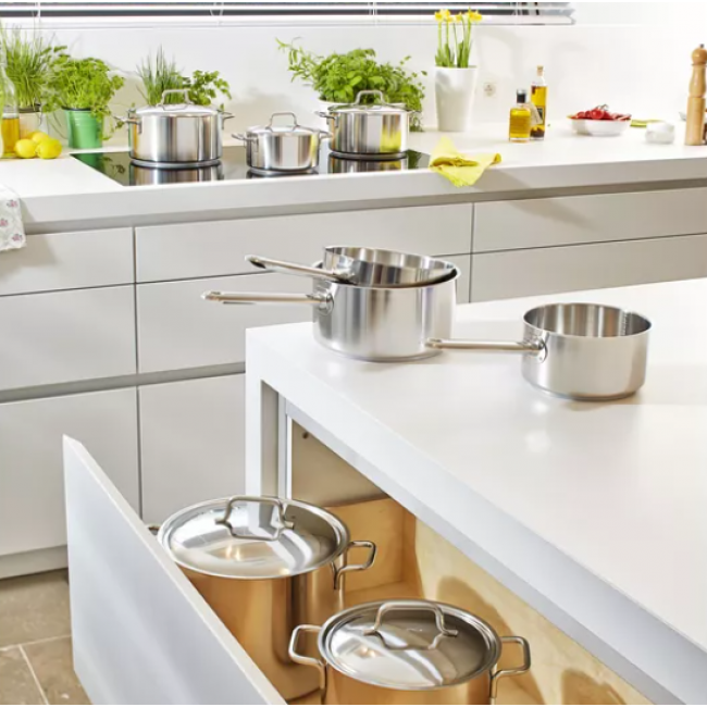 Demeyere APOLLO 7 40850-173-0 saucepan 8L Round Silver Demeyere APOLLO 7 40850-173-0 saucepan 8L Round Silver