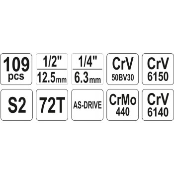 Yato YT-38891 mechanics tool set