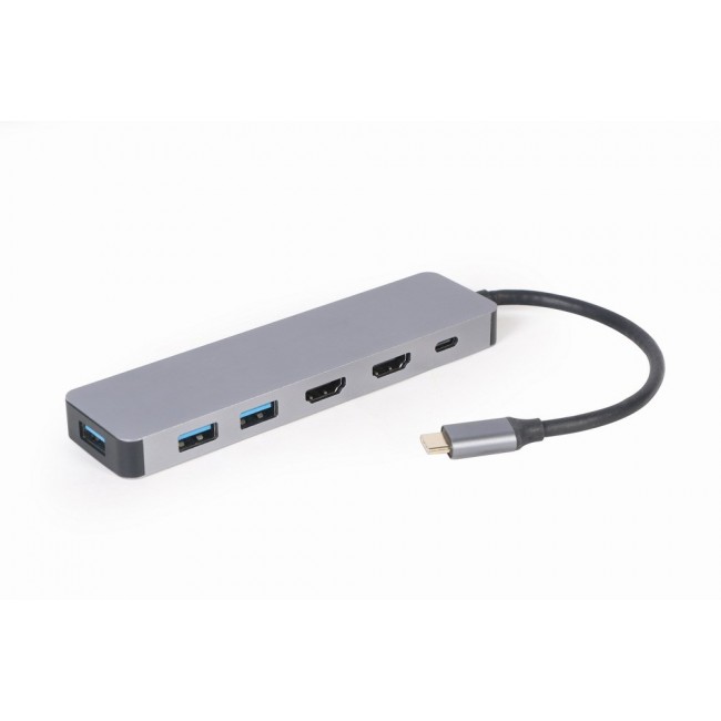 Gembird A-CM-COMBO3-03 USB Type-C 3-in-1 multi-port adapter (Hub + HDMI + PD) Gembird A-CM-COMBO3-03 USB Type-C 3-in-1 multi-port adapter (Hub + HDMI + PD)