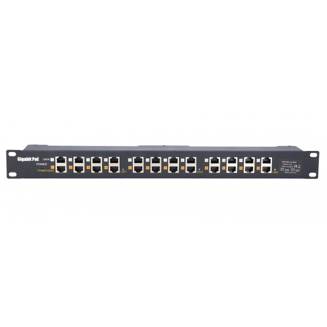 Extralink Gigabit PoE Injector 12 Port 12x 1000Mb/s RJ45, Rackmount