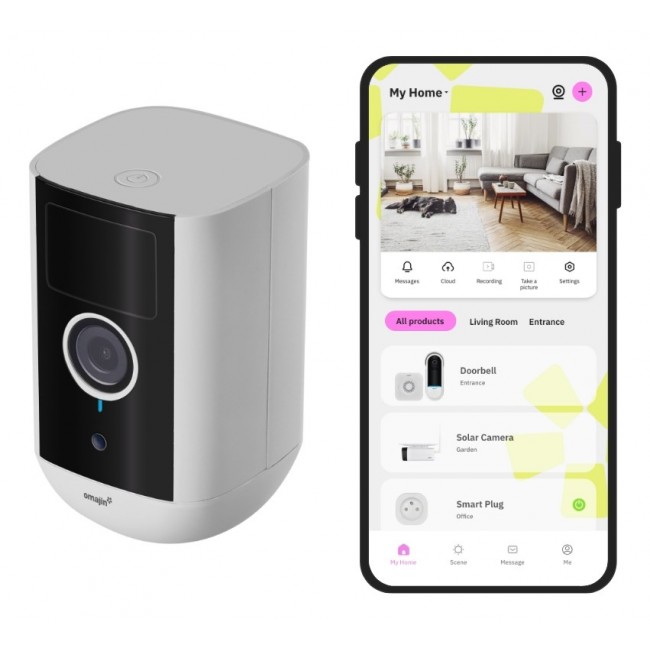 Wireless Security Camera OMAJIN OWC-01-EU White, Black