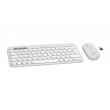 Logitech 920-012204 keyboard Mouse included Universal RF Wireless + Bluetooth QWERTZ German White