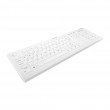 Contour Design Active Key Contour QuickClean Medical Keyboard Removable Cover Full-Size Wireless White DE C8112