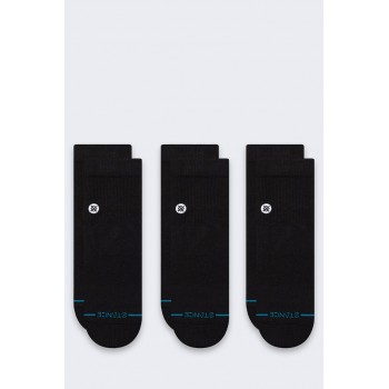 Skarpety Stance Icon Quarter 3 Pack - black