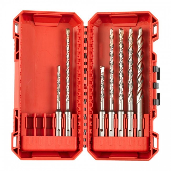 MILWAUKEE WIERT O SDS PLUS M2 KPL. 7pcs /5-6-8x110mm - 6-8-10-12x160mm/