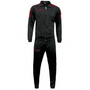 Givova Tuta Revolution Tracksuit Black/Red TR033 1012 XS