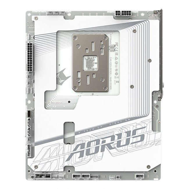 GIGABYTE X870 AORUS STEALTH ICE Motherboard - Supports AMD Ryzen 9000 CPUs, 16+2+2 Phases Digital VRM, up to 8200Hz DDR5 (OC), 2xPCIe 5.0 + 2xPCIe 4.0, Wi-Fi 7, 5 GbE LAN, USB 4
