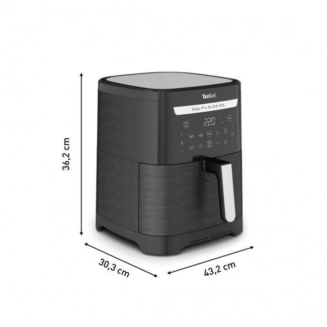 Tefal Easy Fry & Grill EY8018 6.5 L Stand-alone 1830 W Hot air fryer Black