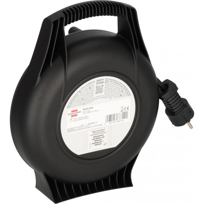 Brennenstuhl 1093900 power extension 10 m 4 AC outlet(s) Indoor Black