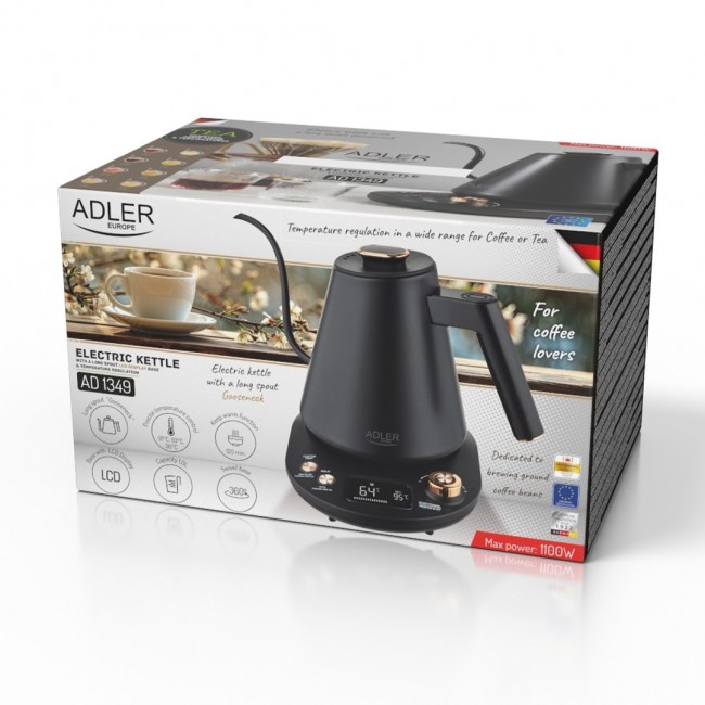 Adler Adler electric kettle with long spout 1.0L Adler Adler electric kettle with long spout 1.0L