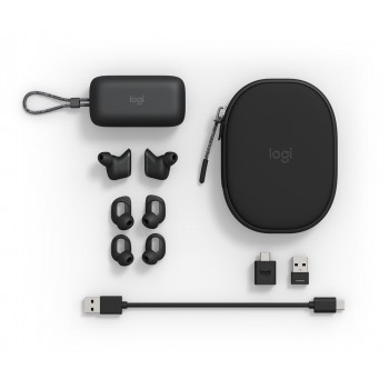 Logitech Zone True Wireless Headset In-ear Calls/Music Bluetooth Graphite