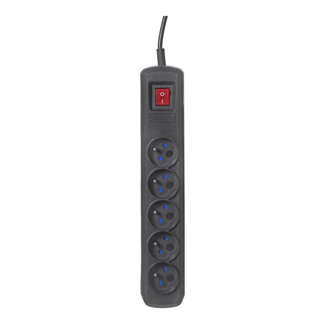 Activejet black power strip with cord ACJ COMBO 5G/5M/BEZP. AUTO/CZ