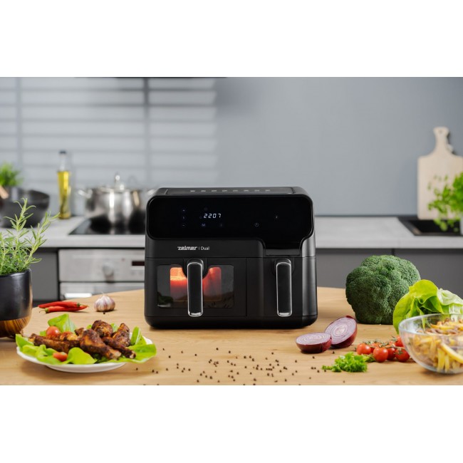 Zelmer ZAF9000 Air Fryer 5.5 l + 3.5 l 2700 W black Zelmer ZAF9000 Air Fryer 5.5 l + 3.5 l 2700 W black
