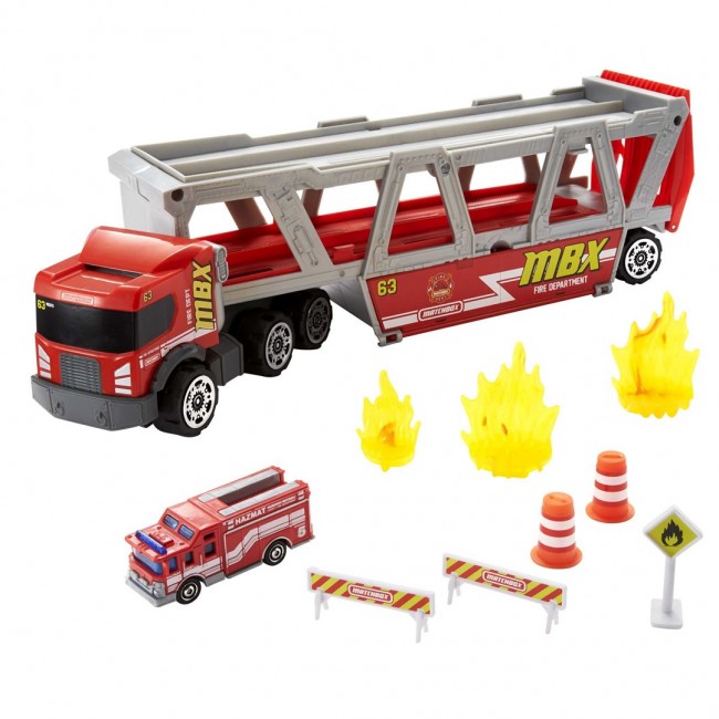 Matchbox FIRE RESCUE HAULER Playset