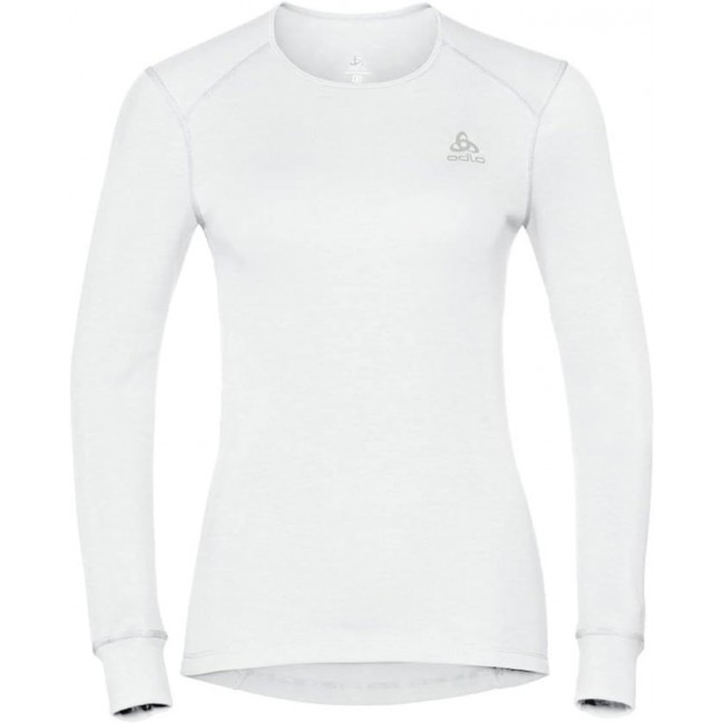 Odlo BL TOP crew neck l/s ACTIVE WARM ECO women's T-shirt, size S, white Odlo BL TOP crew neck l/s ACTIVE WARM ECO women's T-shirt, size S, white