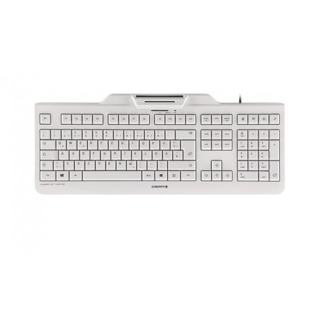 CHERRY KC 1000 SC keyboard Office USB QWERTZ German Grey CHERRY KC 1000 SC keyboard Office USB QWERTZ German Grey