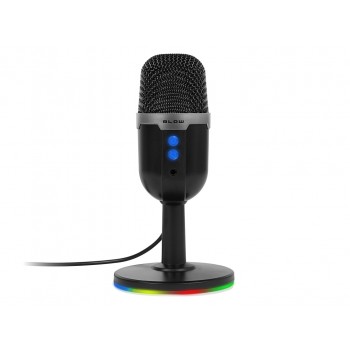 Studio microphone with BLOW LED stand