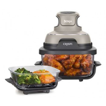 Ninja CRISPi Single 3.8 L 1700 W Hot air fryer Grey, Stone colour, Transparent