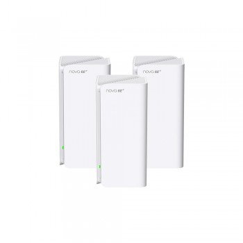 Tenda MX21 Pro(3-pack) Tri-band (2.4 GHz / 5 GHz / 6 GHz) Wi-Fi 6 (802.11ax) White Internal