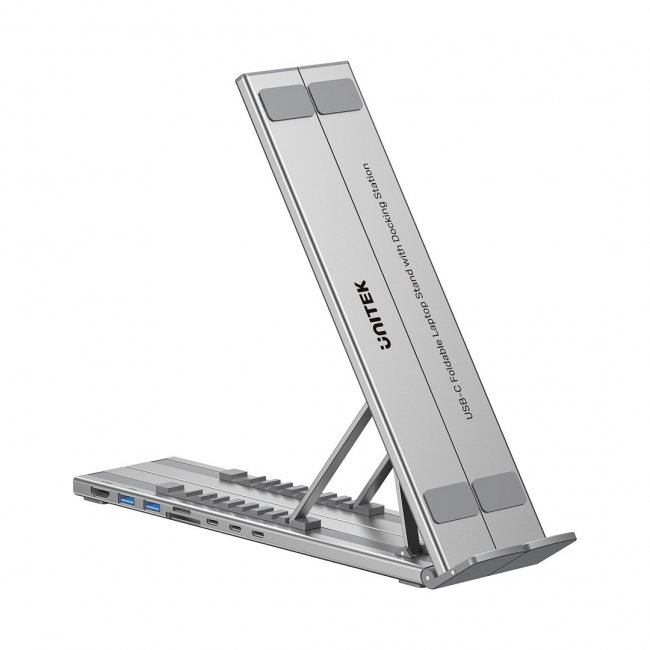 UNITEK D1137AGY01 laptop dock/port replicator Docking USB 3.2 Gen 1 (3.1 Gen 1) Type-C Silver