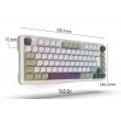 Inca IKG-455 keyboard Gaming USB + RF Wireless + Bluetooth QWERTY German White