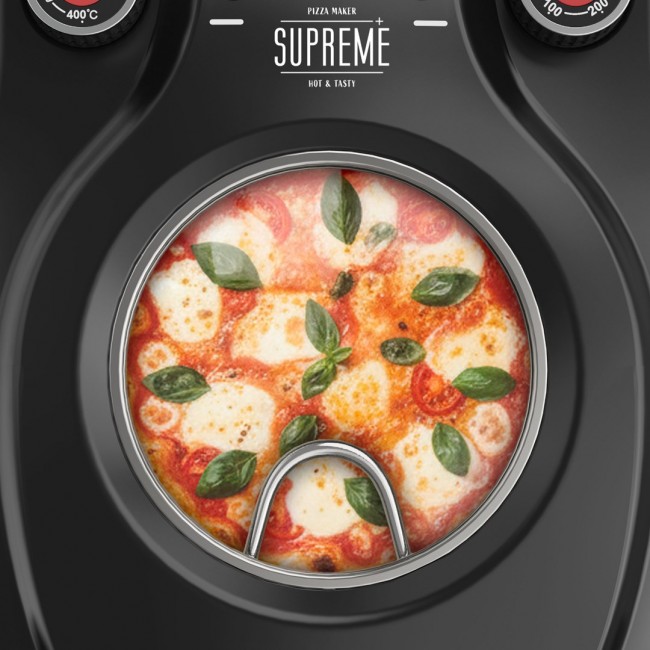 TEESA SUPREME pizza oven, 1200 W, 32 cm, window, removable stone