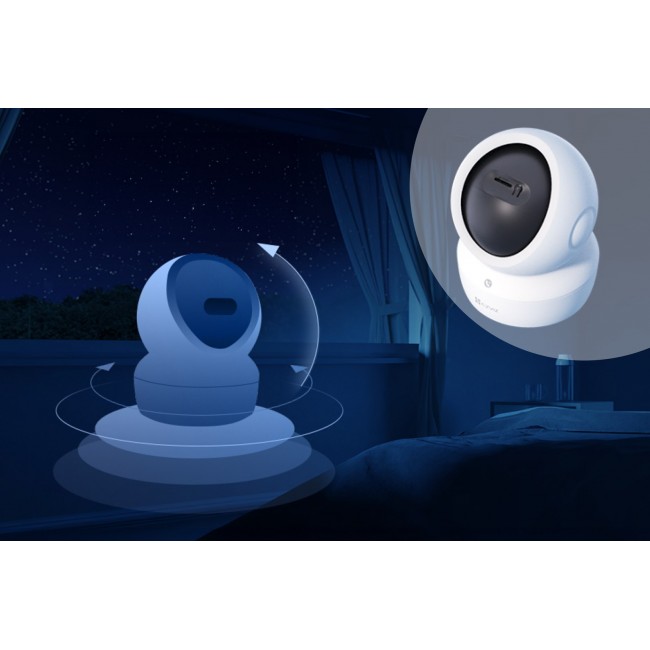 EZVIZ H6c G1 4K Spherical IP security camera Indoor 3840 x 2160 pixels Ceiling/Wall/Desk EZVIZ H6c G1 4K Spherical IP security camera Indoor 3840 x 2160 pixels Ceiling/Wall/Desk