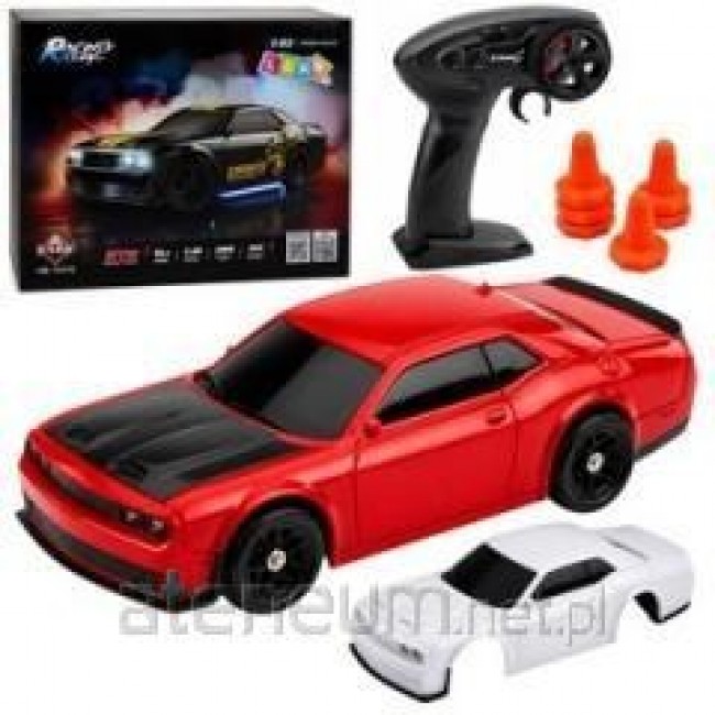 Samoch d Sportowy Do Driftu RC Wymienna Karoseria Ko a 4WD Czerwony 1:43