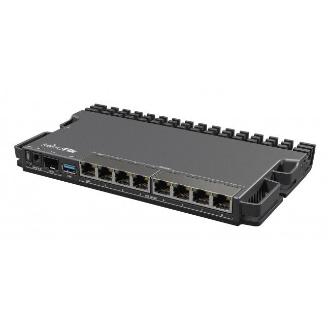 Mikrotik RB5009UPR+S+IN wired router 2.5 Gigabit Ethernet, Gigabit Ethernet Black