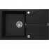 1-BOWL GRANITE SINK WITH DRAINER DEANTE BLACK NERO MAT ANDANTE