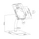 Maclean MC-468W Universal Tablet Stand Holder Lockable 7.9 Maclean MC-468W Universal Tablet Stand Holder Lockable 7.9