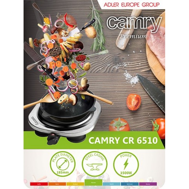 Adler CAMRY CR 6510 stove Freestanding Black,Grey Electric Adler CAMRY CR 6510 stove Freestanding Black,Grey Electric